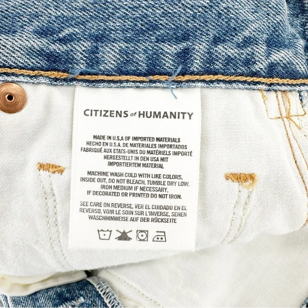 Anthropologie Citizens of Humanity Astrid Patchwork Denim Mini Skirt
